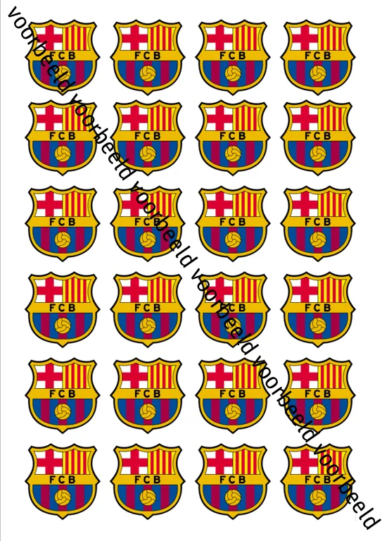 Eetbare cupcakeprint fc barcelona 2 - 24 cupcake rondjes bij cake, bake & love 5 Eetbare cupcakeprint fc barcelona 2 - 24 cupcake rondjes