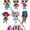 Eetbare taartprint lol surprise poppetjes 9 cm + logo bij cake, bake & love 3