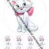 Eetbare taartprint marie aristocats - 18 cm rond + 8 cupcake rondjes bij cake, bake & love 1