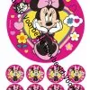 Eetbare taartprint minnie mouse 3 - 18 cm rond + 8 cupcake rondjes bij cake, bake & love 3