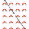 Eetbare cupcakeprint regenboog - 24 cupcake rondjes bij cake, bake & love 3