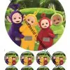 Eetbare taartprint teletubbies - 18 cm rond + 8 cupcake rondjes bij cake, bake & love 1