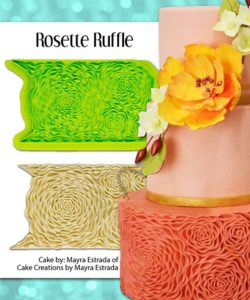 Marvelous molds - rosette ruffle simpress mould bij cake, bake & love 13