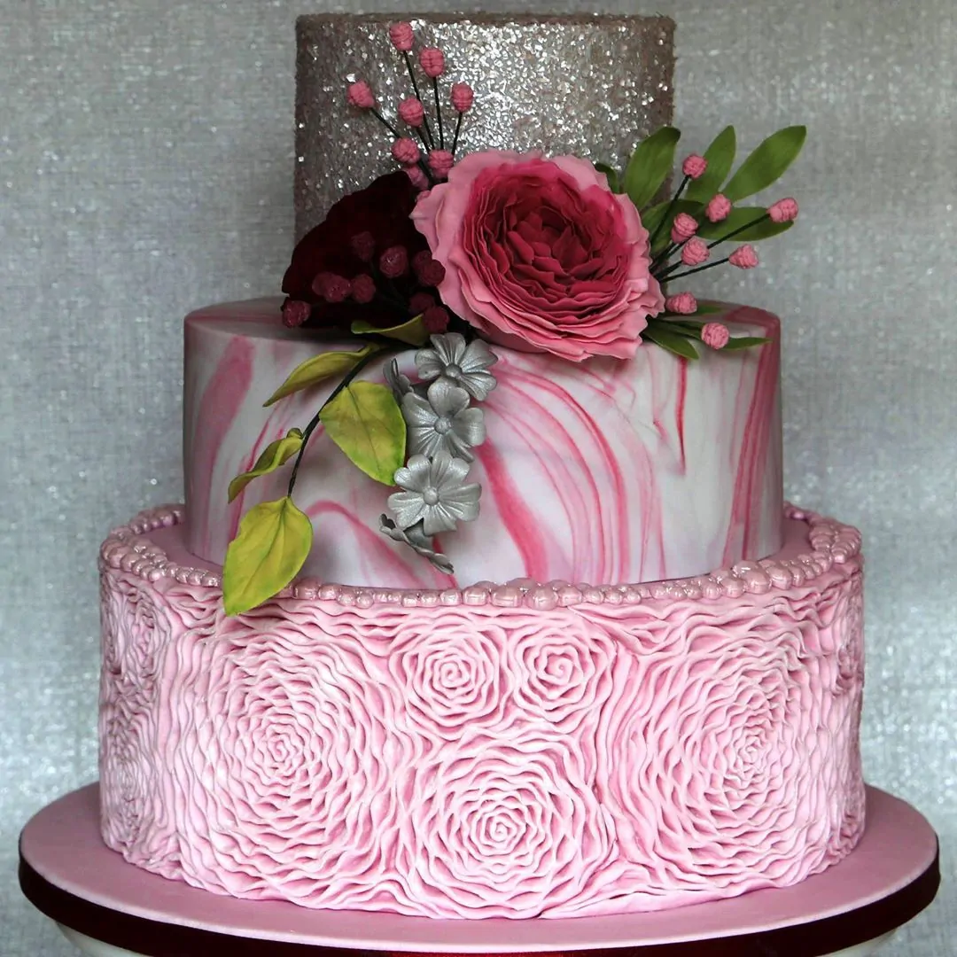 Marvelous molds - rosette ruffle simpress mould bij cake, bake & love 7 Marvelous molds - rosette ruffle simpress mould - afbeelding 3