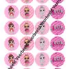 Eetbare cupcakeprint lol surprise 3 - 24 cupcake rondjes bij cake, bake & love 1