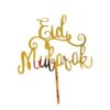 Caketopper eid mubarak tekst goud bij cake, bake & love 3