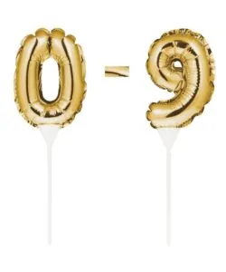 Ballon Cake Topper goud nummer 7