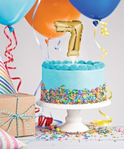 Ballon Cake Topper roze nummer 5 (2)