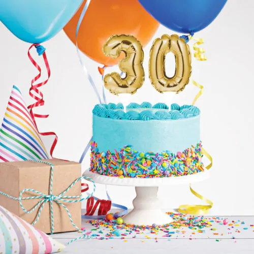Ballon cake topper blauw nummer 7 (3)