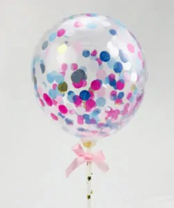 Ballon Caketopper Confetti Ballon multi color