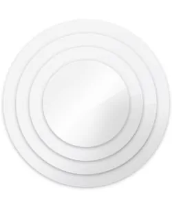 Ganache discs set van 2 acryl platen (4 inch/10,6 cm)