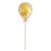 Ballon caketopper confetti ballon goud