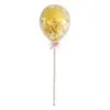 Ballon caketopper confetti ballon goud