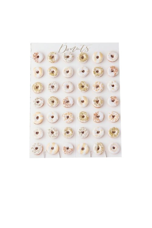Donut wall large - gold wedding (2)