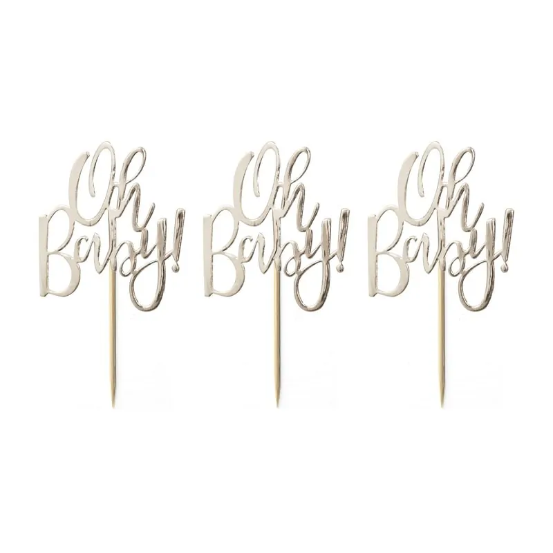 Cupcake toppers - oh baby! Bij cake, bake & love 5 Cupcake toppers - oh baby! (2)