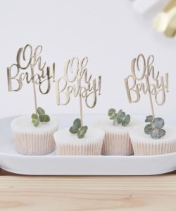 Cupcake toppers - Oh Baby!