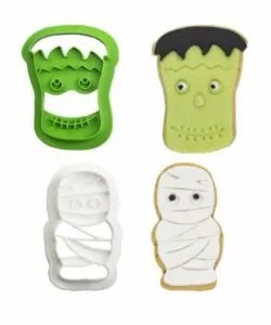Koekjesuitsteker set Mummy en Frankenstein