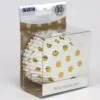 Pme foil lined baking cups gold polka dot pk/30 bij cake, bake & love 2 Pme foil lined baking cups gold polka dot pk/30