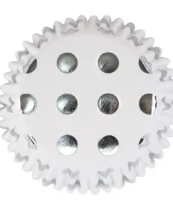 PME Foil Lined Baking Cups Silver Polka Dot pk/30 (2)