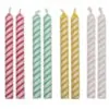Pme candles striped pk/24