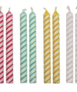 PME Candles Striped Pk/24
