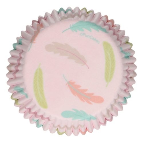 Funcakes baking cups -pastel feathers- pk/48 (2)