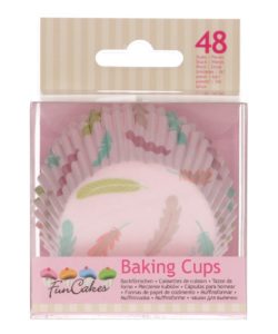 FunCakes Baking Cups -Pastel Feathers- pk/48