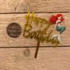 Caketopper happy birthday little mermaid bij cake, bake & love 3