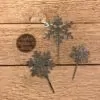 Caketopper snowflakes zilver bij cake, bake & love 1