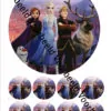 Eetbare taartprint frozen 2 1 - 18 cm rond + 8 cupcake rondjes bij cake, bake & love 1
