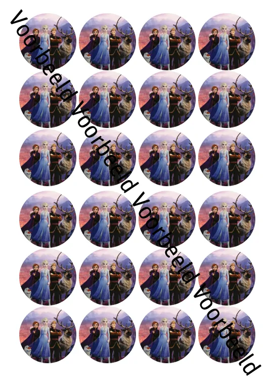 Eetbare cupcakeprint frozen 2 1 - 24 cupcake rondjes bij cake, bake & love 5 Eetbare cupcakeprint frozen 2 1 - 24 cupcake rondjes