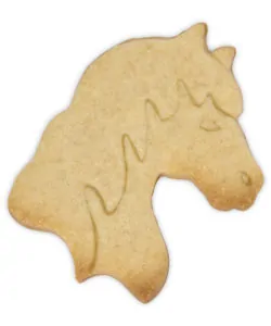Alternative view of Städter Koekjesuitsteker Paardenhoofd met impressie 7,5 cm