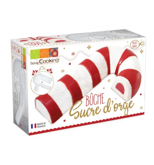 Scrapcooking plastic mould candy cane