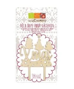Alternative view of Kerst Caketopper Hout
