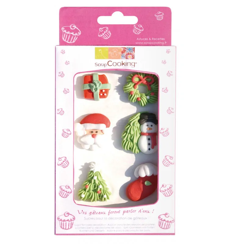 Suikerfiguren kerst bij cake, bake & love 5 Suikerfiguren kerst