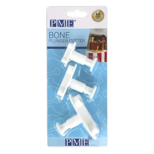 Novelty plunger cutters - bone set of 3