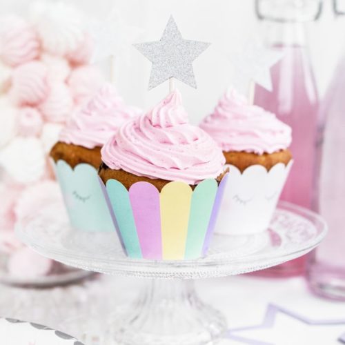 Partydeco cupcake wrappers unicorn set/6 bij cake, bake & love 5