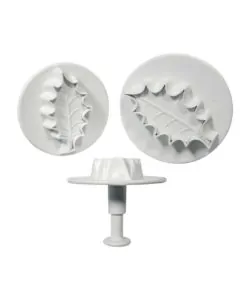 Alternative view of Larger Veined Holly Leaf Plunger Cutters Set/3