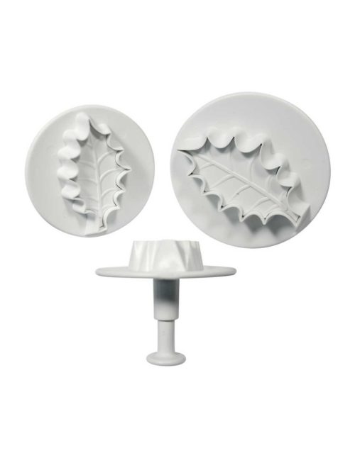 Larger veined holly leaf plunger cutters set/3 - afbeelding 2