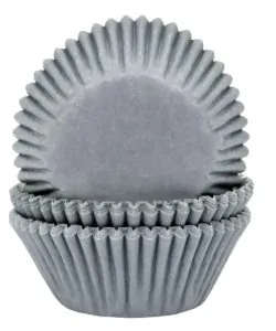 House of Marie Baking Cups Grijs pk/50