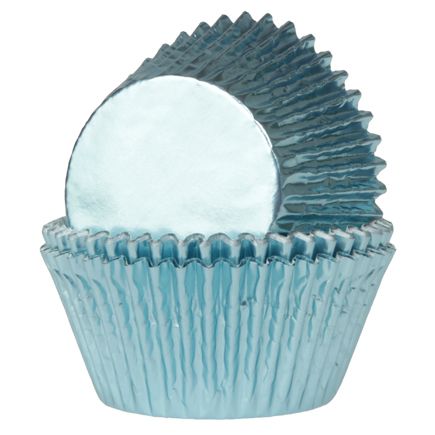 House of marie mini baking cups folie baby blauw pk/36 bij cake, bake & love 5