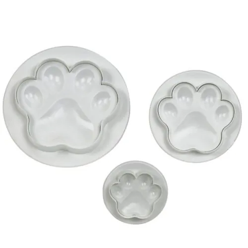 Novelty plunger cutters - paw set of 3 - afbeelding 2