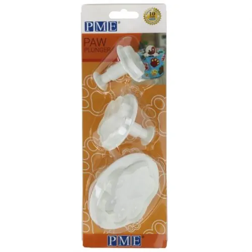 Novelty plunger cutters - paw set of 3