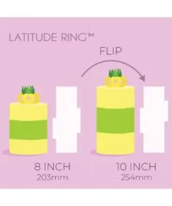 Pme tall patterned edge side scraper - latitude ring 8 & 10 bij cake, bake & love 11