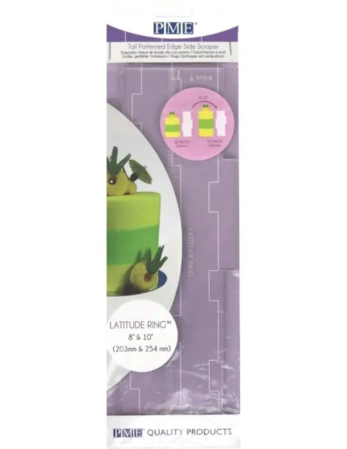 Pme tall patterned edge side scraper - latitude ring 8 & 10