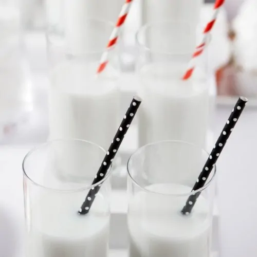 Partydeco papieren rietjes zwart pk/10 - afbeelding 2
