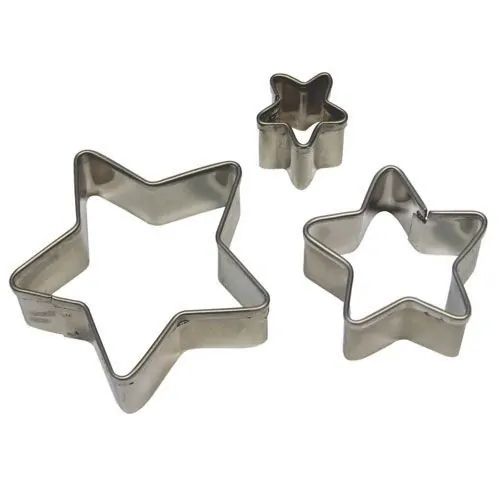 Pme stainless steel star cutters set/3