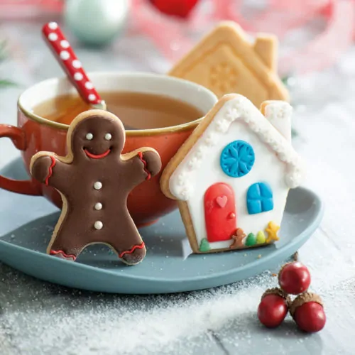 Koekjesuitsteker set gingerbread man & house - afbeelding 3