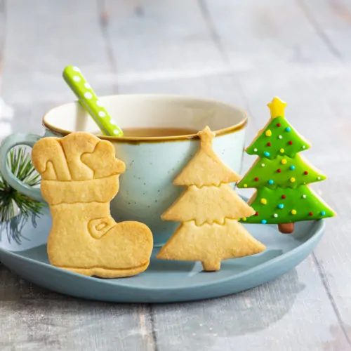 Koekjesuitsteker set christmas tree & boot - afbeelding 2