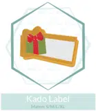 Uitsteker + Stencil Set Kadootje met Groot Label
